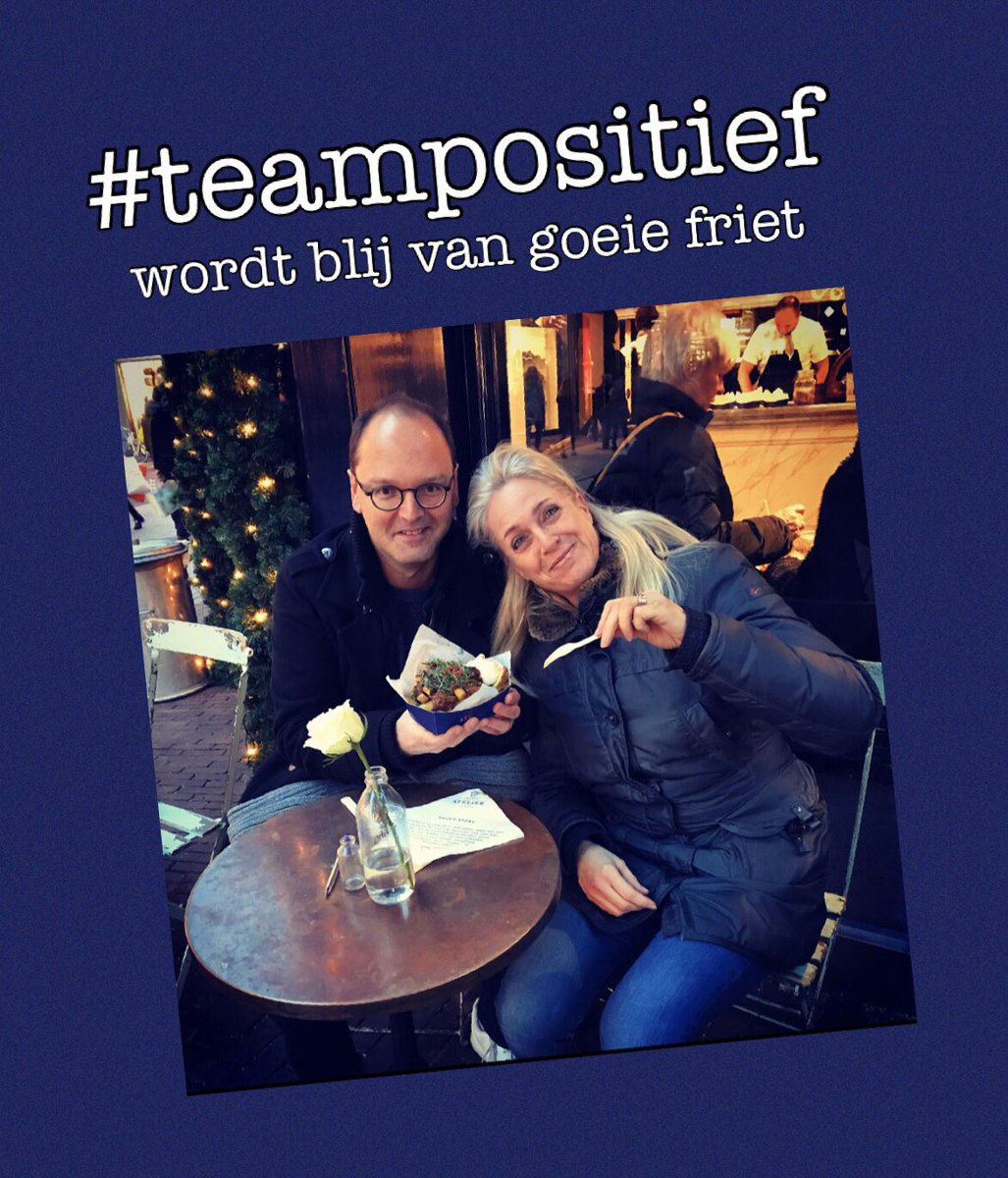 digitejo's tweet photo. Klein geluk van de oprichters van #teampositief gaat over goeie friet (ook wel goede patat genoemd). Nietwaar @Karolien72? #goeiefriet #goedepatat #vansergio #fritesatelier #frietschap https://t.co/mpQSlIQMru