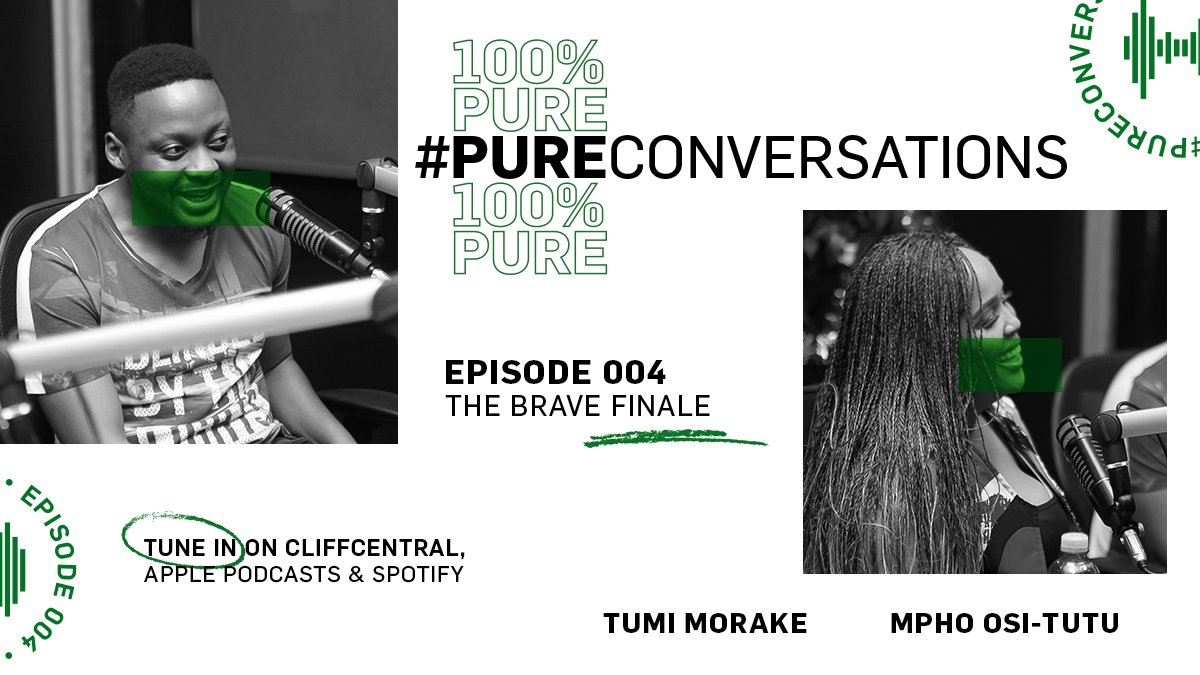PureConvoSA's tweet photo. It’s the Brave Finale of #PureConversations & it’s all royalty.
Comedy queen @tumi_morake & her award-winning actor, screenwriter, husband @MPHOted will #PopTheCap!
Friday - 20th December
9am
@WindhoekBeerSA @CliffCentralCom @GarethCliff https://t.co/aFtcSgXISK