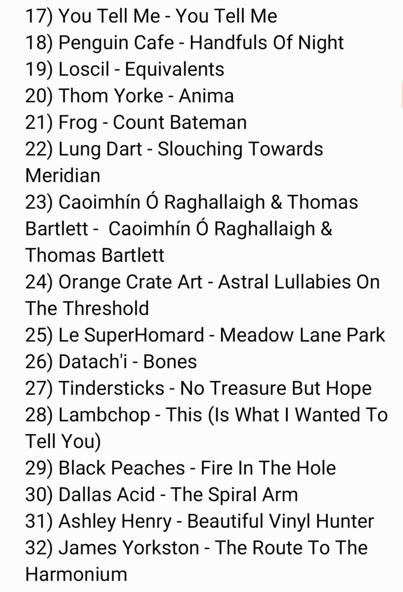 My favourite 32 albums of 2019 featuring @seano_arsenal @bandBeirut @oldweirdalbion @ErlandCooper @juliakent @theleaflibrary @youtellmetoo @_loscil_ @thepenguincafe @heyitsfrog @OCAheaven @lesuperhomard @lung_dart @dallasacidmusic @WeyesBlood @caoimhinoragha1 @_black_peaches_