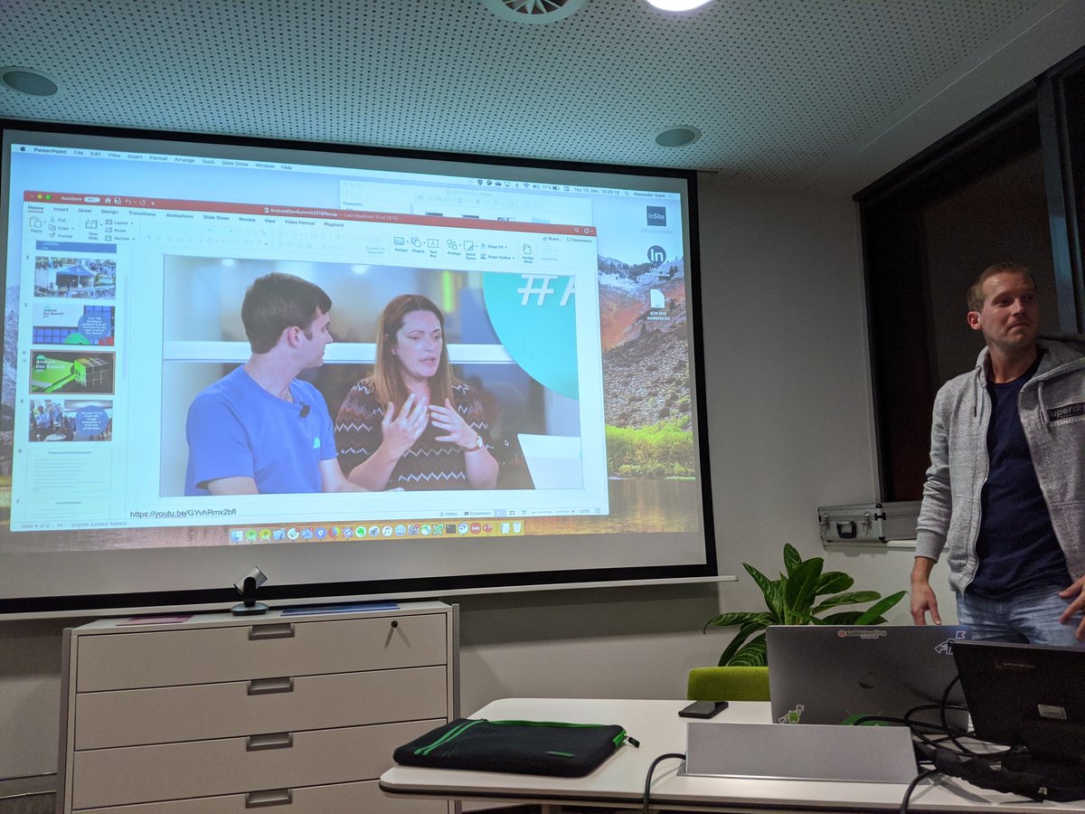 mobiledevka's tweet photo. Es geht los im Mobile Development Karlsruhe Meetup. Alexander Stark von @LogMeIn erzählt und seine Erlebnisse auf dem Android Dev Summit und danach diskutieren wir etwas über die Veranstaltung und die interessantesten Talks.

#android #androiddevsummit #mobiledevka #karlsruhe https://t.co/xejhvnezYP
