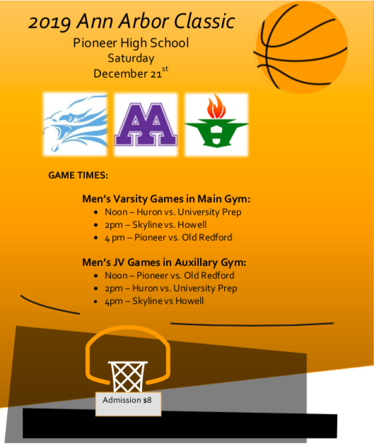 AAPioneerHoops's tweet photo. Come join us for the annual Ann Arbor Classic boys basketball tournament this Saturday! https://t.co/WGjQEvjrZw