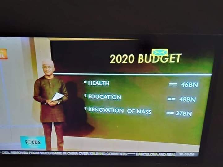Ebiowei_KO's tweet photo. Dear Americans stop fighting ur President @realDonaldTrump. The Democrats are politically commiting a kangaroo impeachment. Here in my country this is our budget...
Health N46B
Education 48B
To renovate the National Assembly building alone N37B ππππ
#EscapeToBadagry #Ait https://t.co/Dvx1weHscM