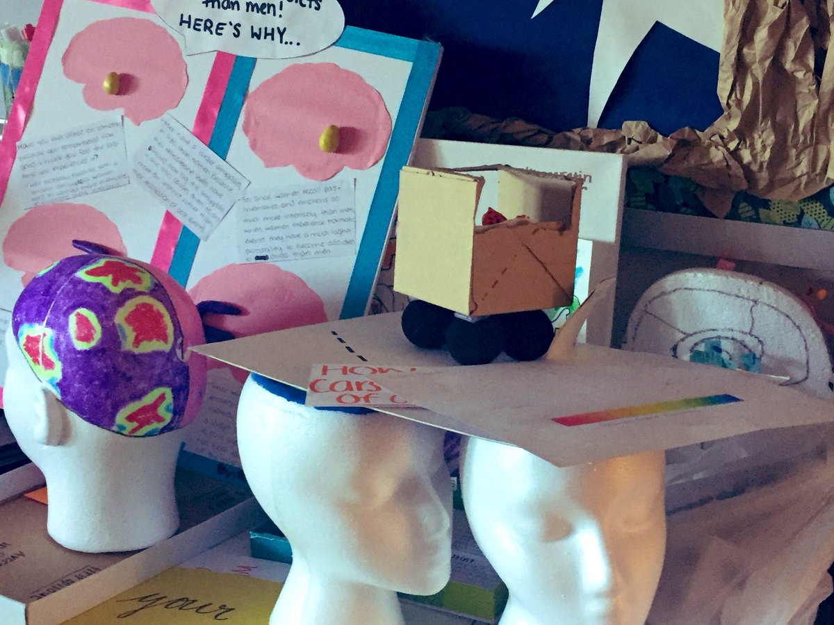 simonschooling's tweet photo. This is the kind of grading pile I look forward to! Ss learned so much from each other during the “opening of the NeuroMuseum” about addiction, development, and artificial intelligence. #examweek #performancebasedassessment #models #feedback #reflection #AHCScience https://t.co/hLrYIG0jfI