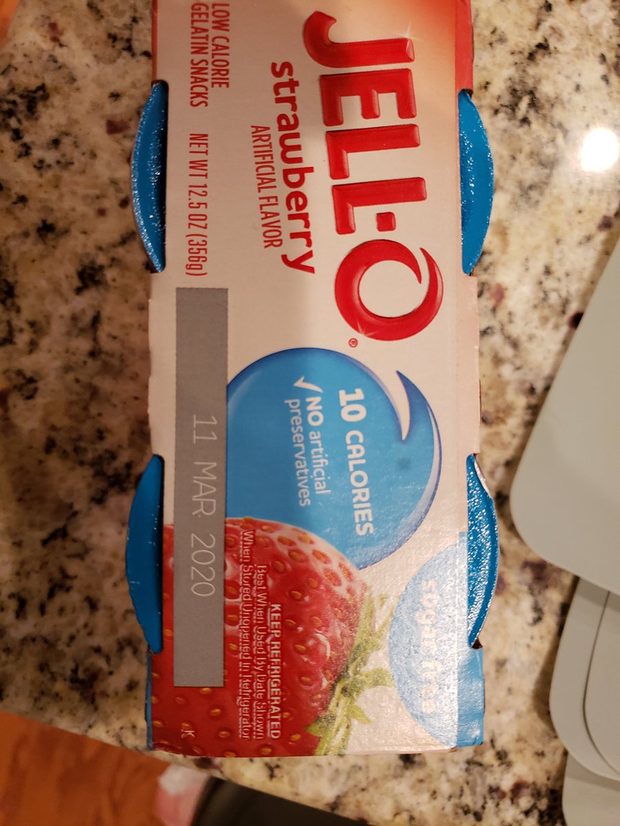cnbeck42's tweet photo. When you buy this from @kroger not in the refrigeration area, and go to give it to your uncle to eat and see it was suppose to be refrigerated the whole time..😡😡😡 @JELLO https://t.co/ekmlor5cA1