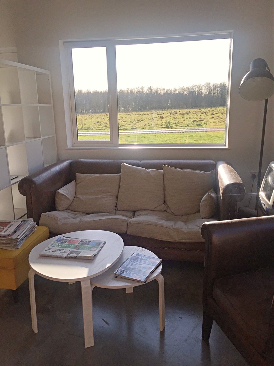 JustinKearns00's tweet photo. I had the pleasure of visiting @BizBarn located between Leixlip and Maynooth. I’ve yet to visit a co-working space with such a mellow vibe. Plenty of natural light, interesting startups, experienced freelancers and surrounded by nature. Thanks for the tour @DannyOBrien7. https://t.co/o5dmeXBCz5