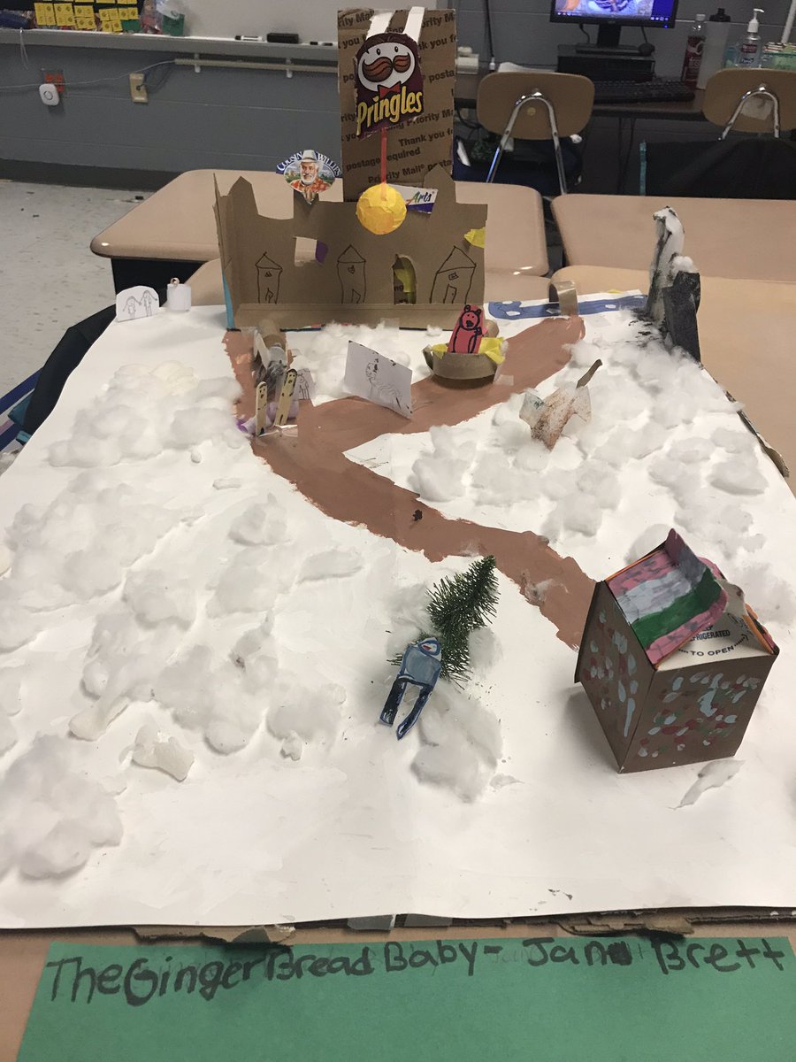 4th graders designed scenes from various Jan Brett Christmas stories. I loved seeing their creativity!@JAE_stem