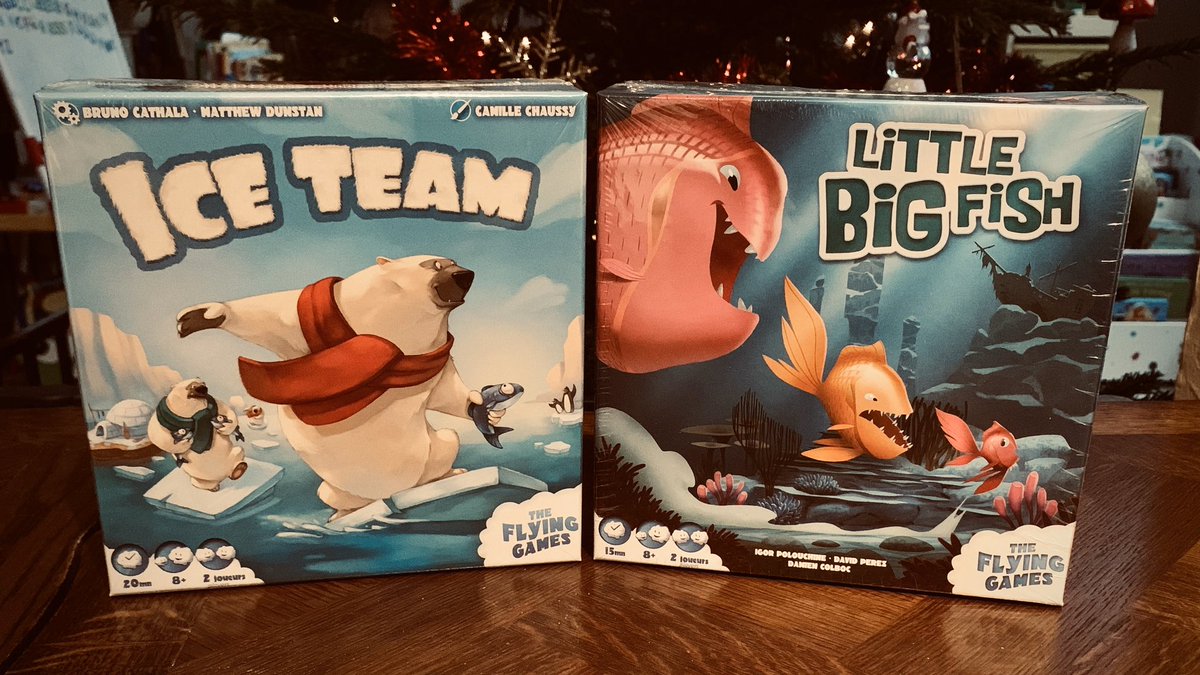 Le_Ludopathe's tweet photo. Merci @TheFlyingGames ! On teste tout ça en famille pendant les vacances de Noël !
- Little Big Fish
- Ice Team
Qui a déjà fait des glissades sur la glace ? Et qui a déjà mangé des poissons ?
#j2s #jeudesociete #boardgames #boardgame #iceteam #littlebigfish https://t.co/KPaNk0om2I
