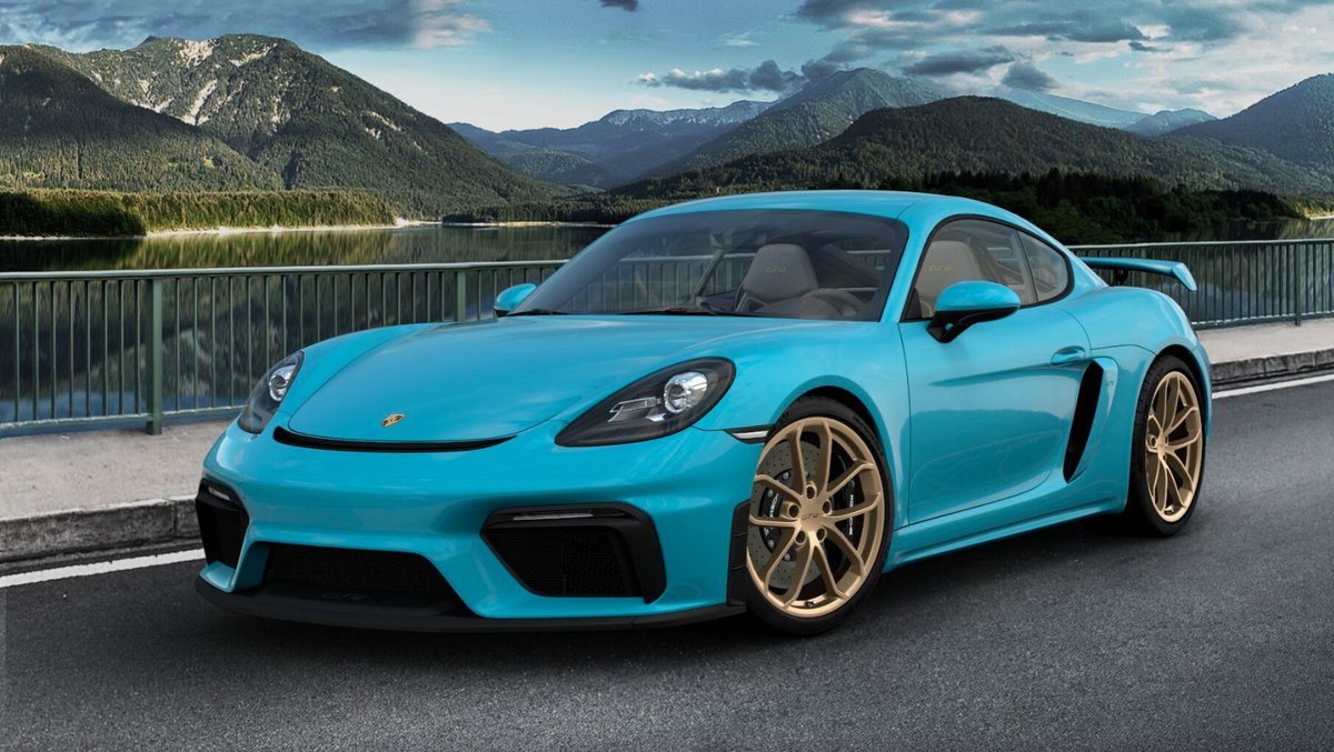 #PorscheCaymanGT4 #Porsche718CaymanGT4 #MiamiBlue #Mybuild #Carconfigurator #Justforfun