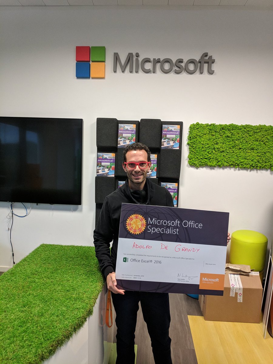 adolfodegrandy's tweet image. Muy contento de haber conseguido mi certificación MOS (Microsoft Office Specialist) en Excel. Ahora, a por nuevos retos!!! @MicrosoftEduEsp #competenciasdigitales #MOS @CertificaTICnet