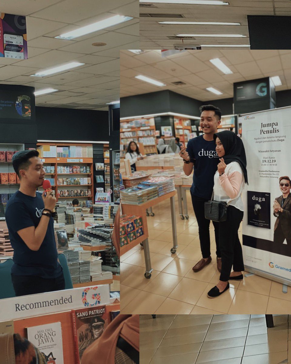 terjebakrindu's tweet photo. Potret momen sore tadi saat perilisan buku Duga di @gramedia Pandanaran Semarang.
#SebuahDuga https://t.co/yCM4Mcx52N