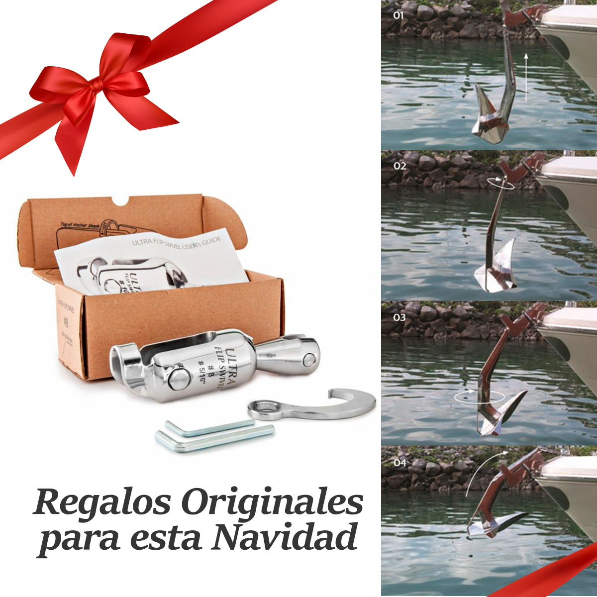 Clean_Sailing's tweet image. 🎁🎉Regalos originales que más nos gustan para esta Navidad 🎄 GIRATORIO Y GANCHO ULTRA FLIP Diseñado para que el ancla entre en la puntera de proa siempre en la posición correcta. 🎄🎁
👉 Envio gratis!! mtr.cool/wxmdaolszy