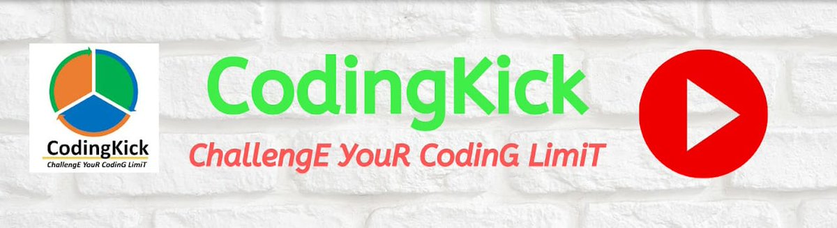 CodingKick's tweet image. @CodingKick Starting @YouTube Channel soon.
Learn C, Java, Python online