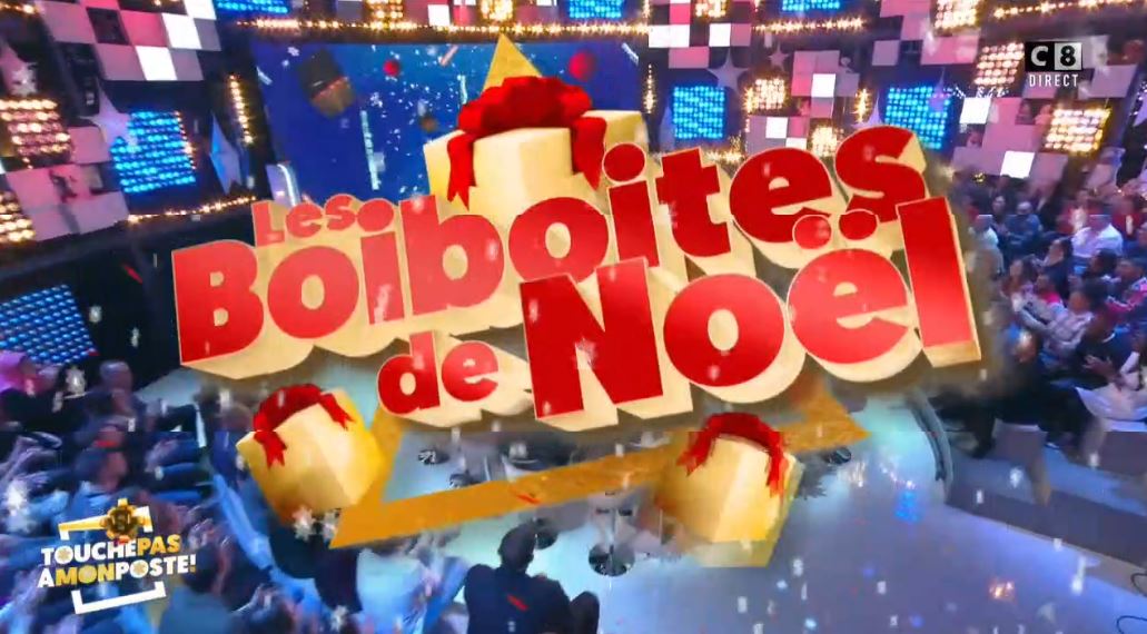 TBT9_W9's tweet photo. Ce soir c'est le grand retour des Boiboites de Noël dans #TPMP 📦 Nos chroniqueurs auront-ils de la chance ? 🍀 🎄 https://t.co/RMOiTpJUv4