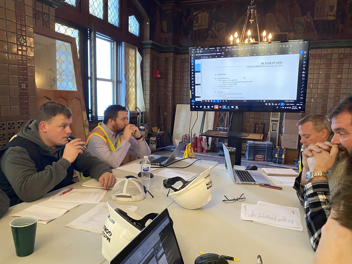rcherafat's tweet photo. Great start to the morning! Project Deep Dive at our KC Club Hotel project in downtown #kansascity great team effort on this project. @McCownGordon https://t.co/BqCDGTuE2x
