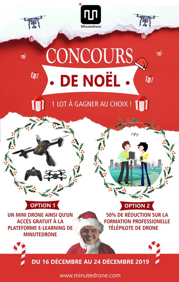 MinuteDrone's tweet photo. 🌲🎁🎅CONCOURS DE NOEL🎁🌲🎅
Minutedrone vous fait gagner un lot au choix! 😉
*****
- Suivre Minutedrone 👍
- Ecrire en commentaire l’option cadeau choisi (1 ou 2) ✍️
- Taguer une personne en commentaire 👥
******
#Concours #Noel #France https://t.co/Tjy3pFiEXj
