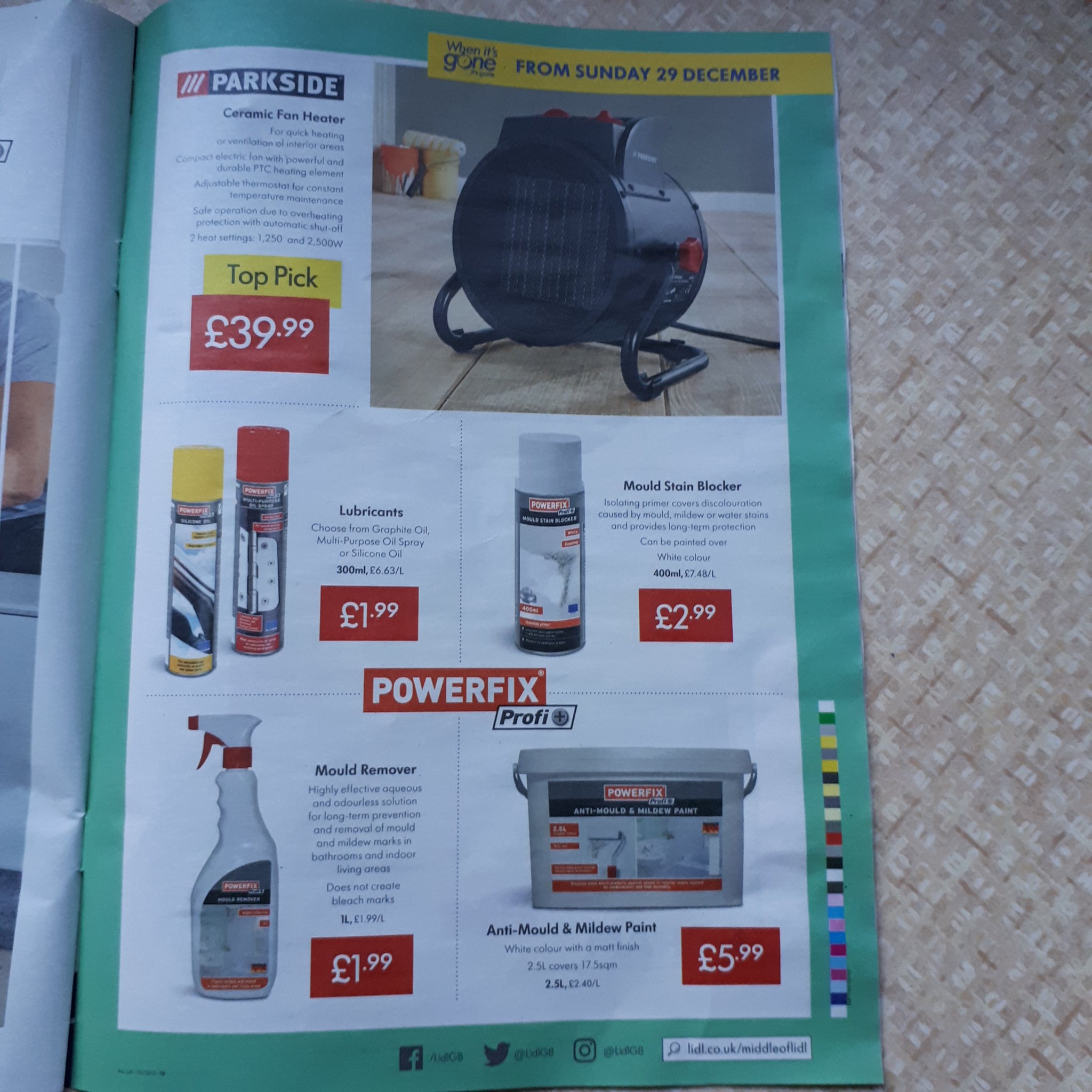 stuart smiles on X: @spookphia @a8n_pub Lidl catalogue for next week. Anti  mould paint, sprays, heater. https://t.co/gxge8J4t7R / X