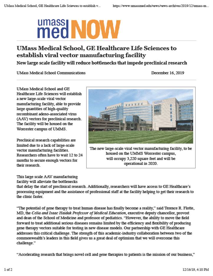 RCA at UMass Medical School tweet media