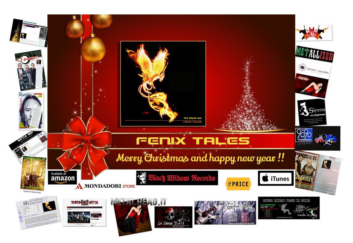 fenixtales's tweet photo. Marry Christmas and Happy New Year from Fenix Tales !!
Videoclip: 
https://t.co/nD1aEueSAP
https://t.co/VEca74jO3w

https://t.co/WIBP5i2WKA
https://t.co/jmHHpHSviV

#gothic #gothicmetal #gothicoperametal #operametal #symphonic #symphonicmetal #metal #metalmusic #metalband https://t.co/7cJg6ENQCy