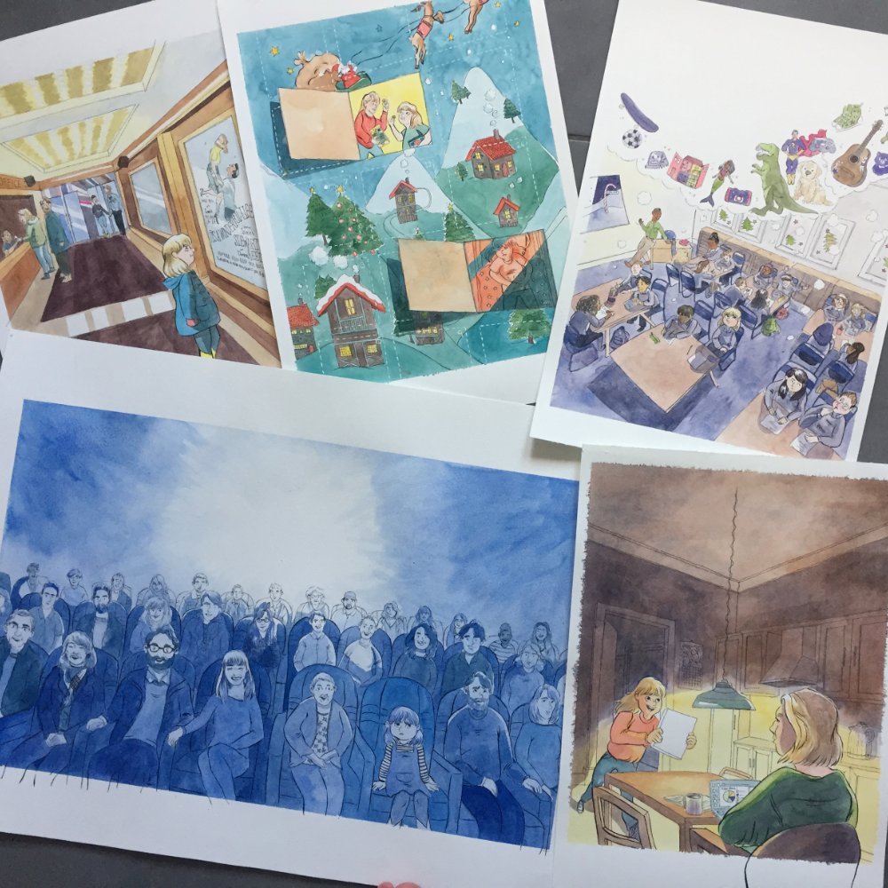 brushanimal's tweet photo. The P1s and 2s at @LangsidePri were fascinated to find out how @kirstythehunter made the watercolour paintings for I Don’t Feel Christmassy Yet. So we thought you’d like to see them too. 

Buy now: https://t.co/3k0nhb8V5g
•
•
•
#booksforchristmas #publishing #childrensbooks https://t.co/2PMIPesSnT