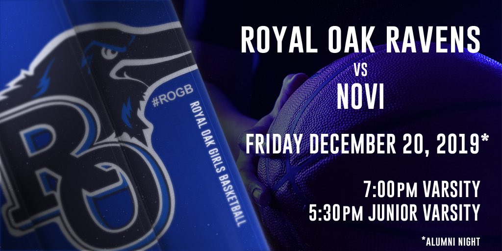 ROGBasketball's tweet photo. Tomorrow we invite back all of our former players for alumni night. All three teams in action as we take on Novi. Come out and support our teams one final time before the winter break. Go Ravens! @Ravens_Nest2020 #rogb https://t.co/7RpjhpBXVc
