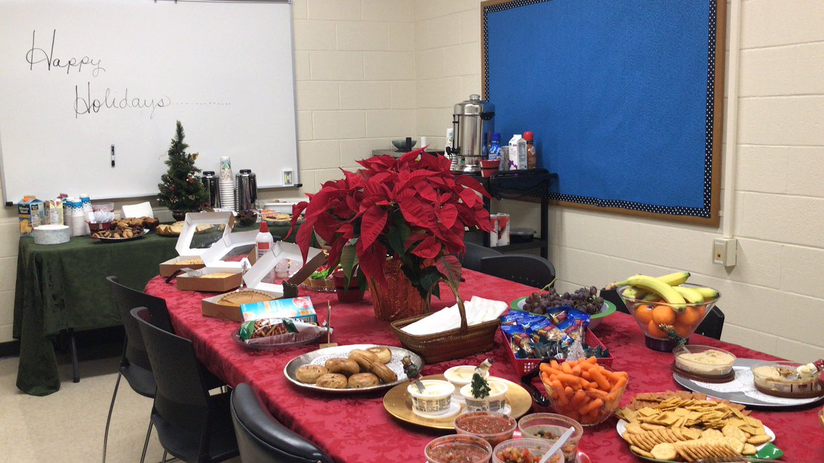 Showed up this morning to this, secretly set up by our school registrar.  Love her!!!!