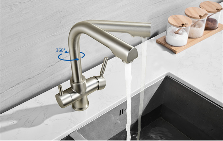 ROLYA Brushed Nickel Three Way Kitchen Faucets

#ROLYAFAUCET