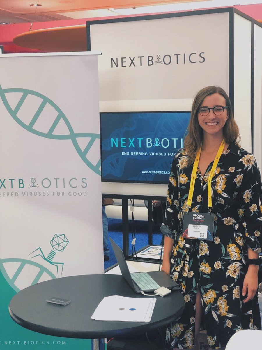 nextbiotics's tweet photo. #TBT to Nextbiotics at the SU Global Summit! Shout out to Maricel—our outstanding CEO &amp; Co-founder!
.
.
#nextbiotics #events #CEO #entrepreneurcommunity #biotech #SUGlobalSummit #2019 #standandshine #workhard #startup #womanpower https://t.co/hnKVfEhtZj