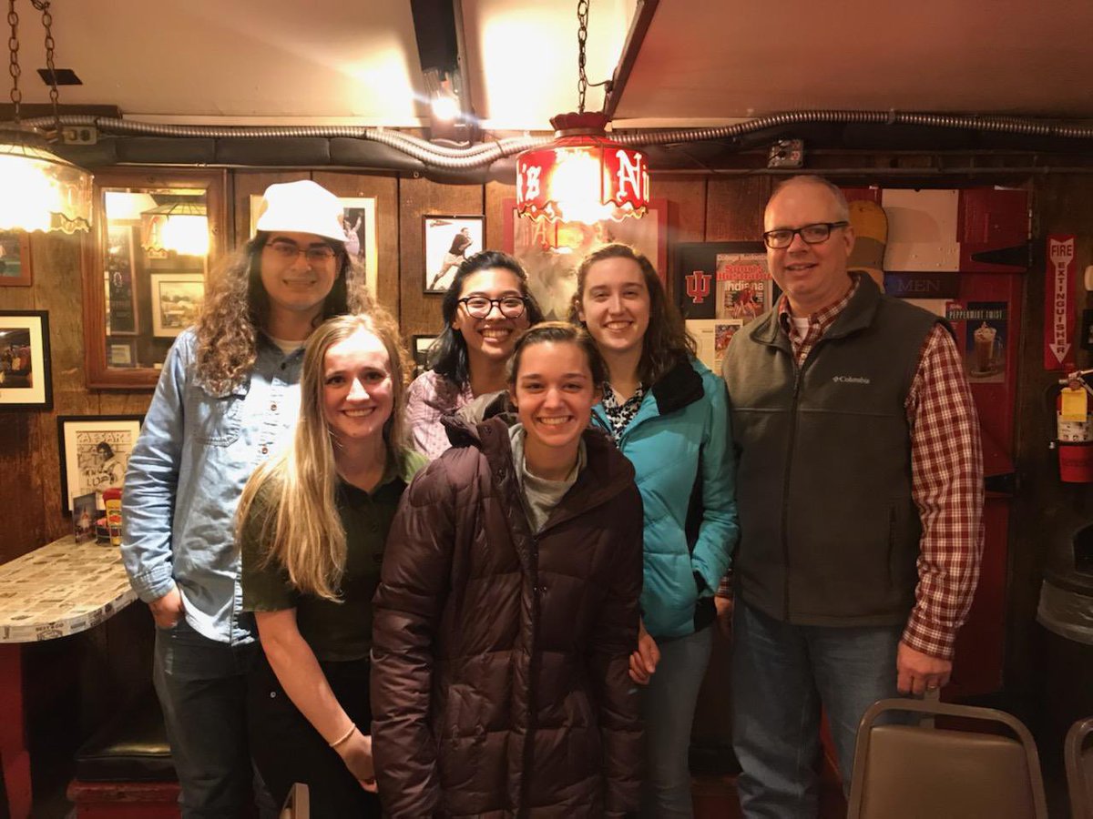 RoyerLab's tweet photo. Wrapping up the end of the semester and celebrating @kitkathy24! She graduates this Friday with a dual MPA-MSES from @IUONeillSchool. Good luck Kathy, we’ll miss you https://t.co/GKbU0qxjKF