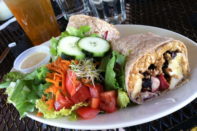PeaceTreeJuice's tweet photo. Yes, we put peanut butter in a wrap; don't question it just order it.😊
.
.
.
#PeaceTreeJuiceCafe #PeaceTree #JuiceCafe #UT #Foodie https://t.co/6zWeXcMVKM