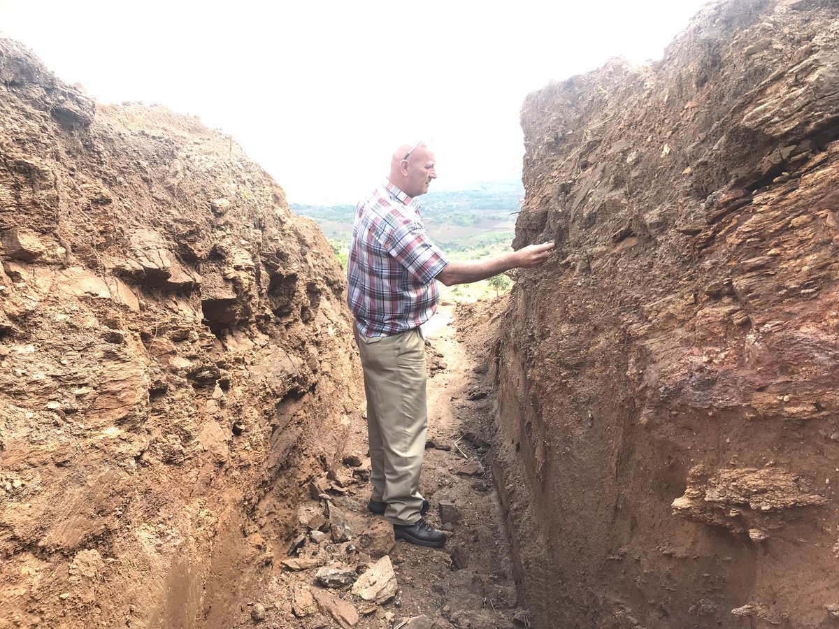 Force_ASX's tweet photo. Trenching and test pitting at the Small  Canyon Prospect at the Tshimpala Project undertaken during the current quarter.  

#4CE https://t.co/ymKE3J3U6o