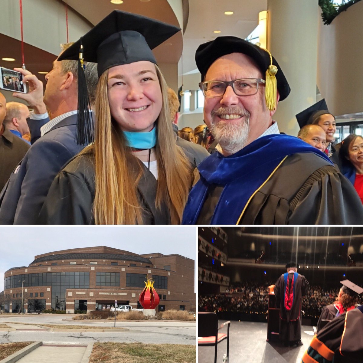 AthleticJayhawk's tweet photo. Congratulations to #StephanieSontag on wrapping up her masters degree. She is off to be a #Cowpoke at #OklahomaState where she’ll work on her PhD. We will miss her. #RockChalk #Jayhawk #JAPL https://t.co/bYFxg9AuYx
