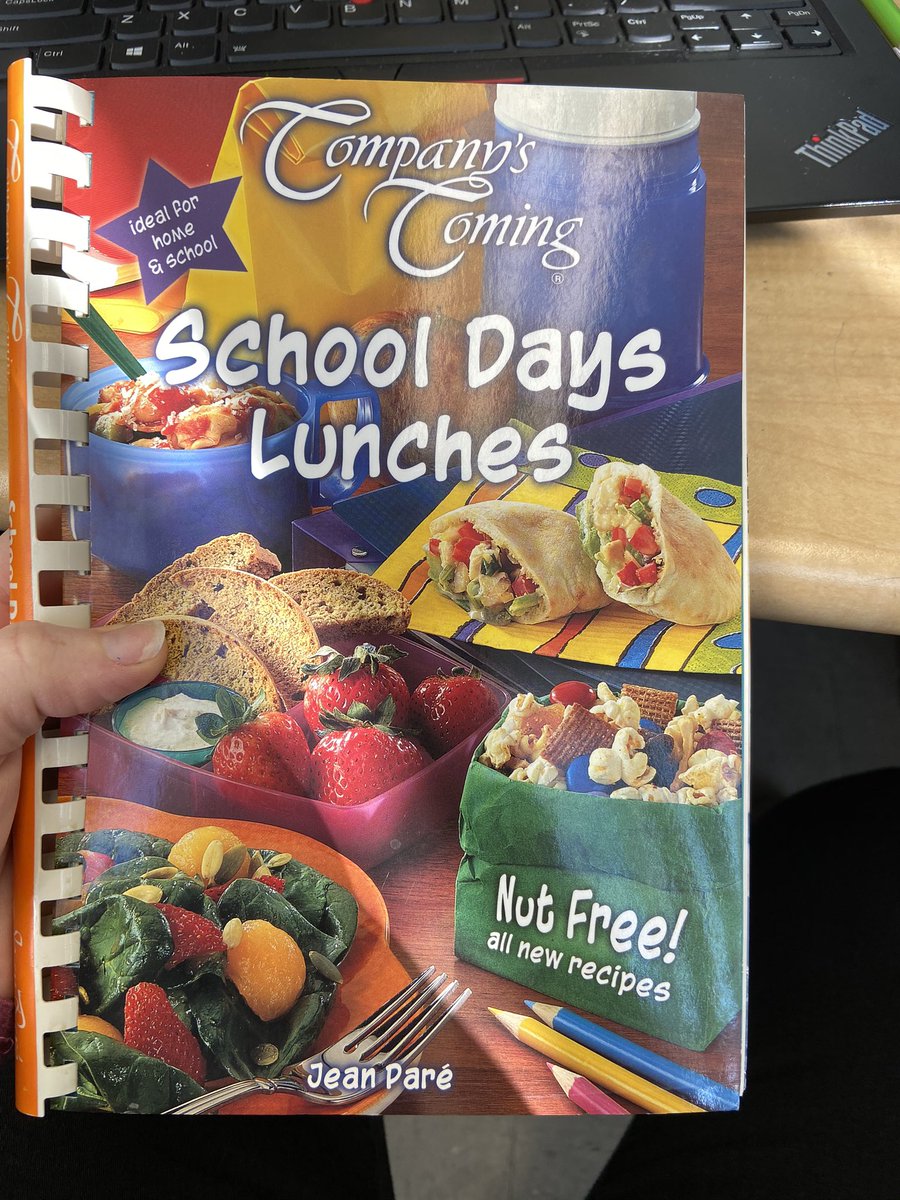 Before Thanksgiving, I stopped to talk with a 7th grade student from the “other team” while he was in the office. We talked about food and cooking and our favorite recipes. Today, he came by my room and gave me a cook book he has favorite recipes in. I love these kids! #nmsapride