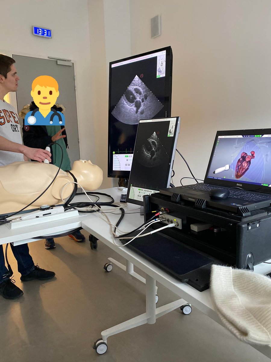 AjarLille's tweet photo. Aujourd'hui nos 3e années de DES ARMPo étaient en formation sur l'échographie trans thoracique avec des ateliers sur simulateur au centre PRÉSAGE de Lille. Des modules d'enseignement importants dans notre formation ! Merci aux équipes médicales formatrices pour leur implication ! https://t.co/CZ5hlj7t8Z