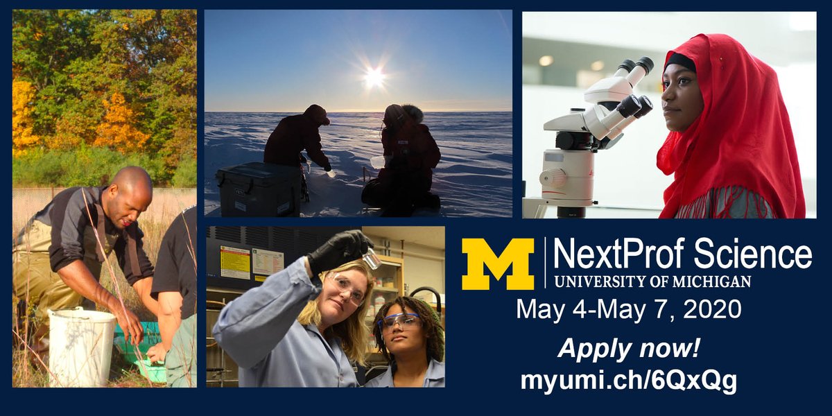 MichiganChem's tweet photo. Check out the #NextProfScience Workshop at @UMich! Get tips on getting academic positions, individual feedback on your research & teaching statements. Meet other postdocs & advanced PhD students committed to diversity in STEM! Deadline: Jan 19, 2020 https://t.co/akrcv0sePK https://t.co/06fWzwb6QW