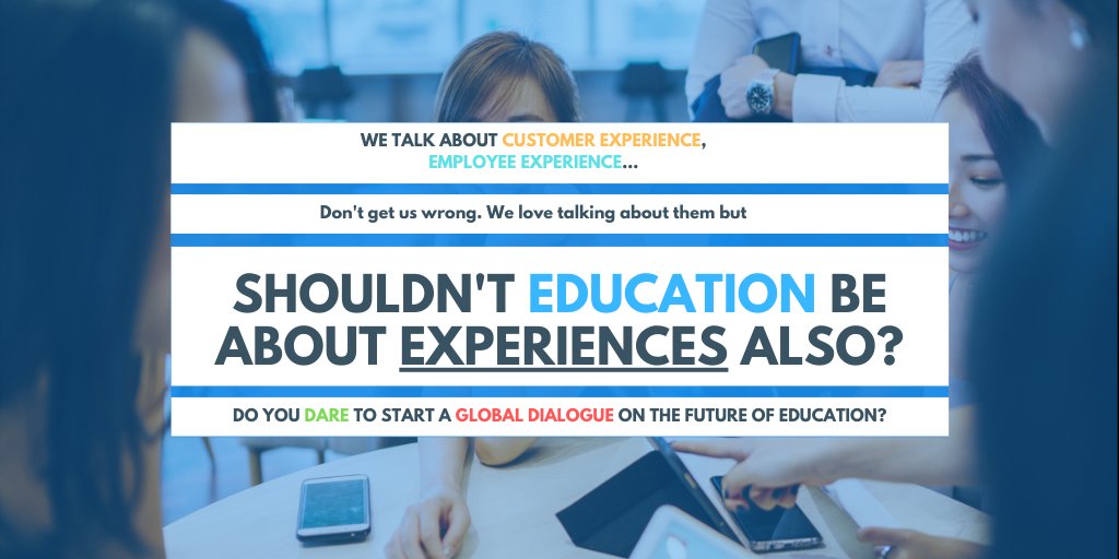 appgree's tweet photo. We talk about #CustomerExperience and #EmployeeExperience... But education is still mainly about being in a classroom feeding from the teachers' knowledge. #Education should be digital, yes, but shouldn't it be constructed around experiences? What do you think? #DigitalEducation https://t.co/I9K1bbs8da