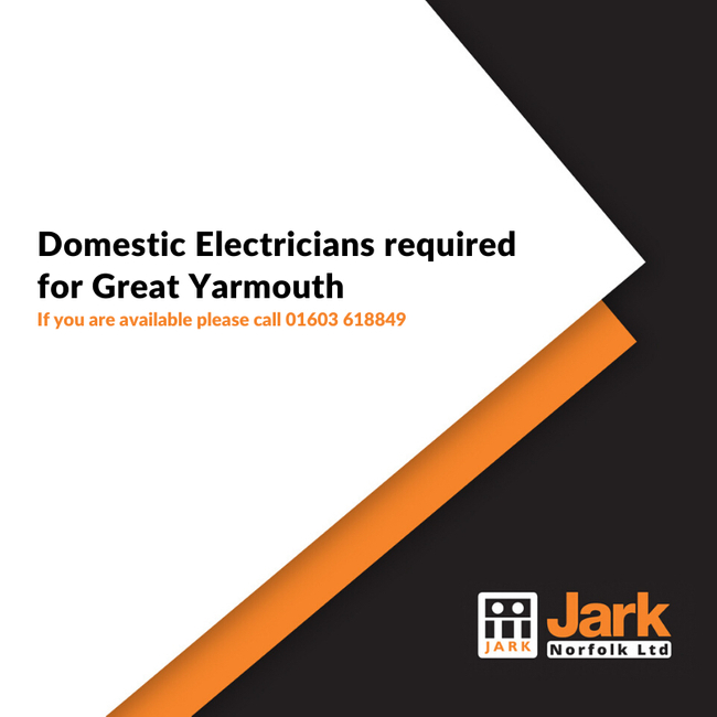 🛠 Domestic Electrician with Testing & Inspection ⠀
⠀⠀⠀⁣
📅 Starting January 2020, 6 Months Work 

📍 Great Yarmouth⠀⠀⠀⠀
⁣
📞 01603 618849⁣

#domesticelectricians #jarknorfolk #testingandinspection #januaryjobs