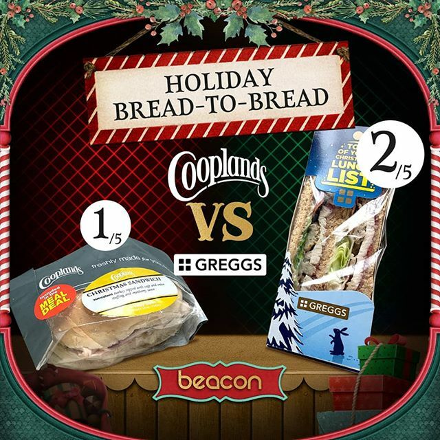 Today's 'Bread-to-Bread' is a battle of the bakeries! Unfortunately not great sandwiches but there has to be one winner! #bread #breadtobread #heavyweightchampion #titlefight #design #designstudio #christmas #festive #hashtag #food ift.tt/34EoynE