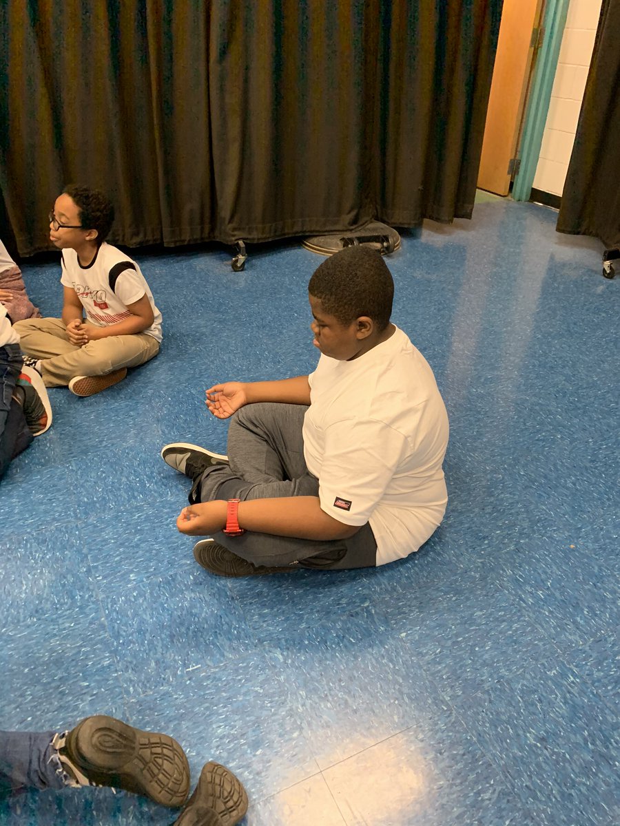Serious meditation before our castle ball game!