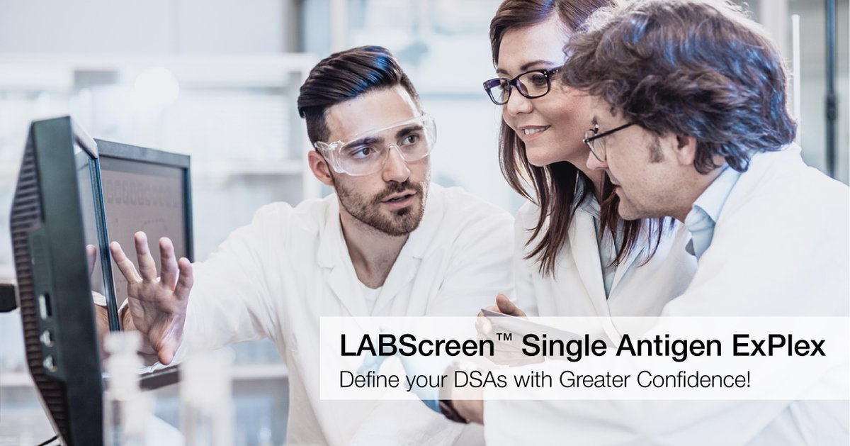 OneLambda's tweet photo. Following the same LABScreen protocol and analysis on HLA Fusion, ExPlex can be easily implemented into your laboratory workflow with the LABScan3D. Find out more about the ultimate antibody detection system: https://t.co/HEhdfm0UTM #onelambda #LABScreen #ExPlex https://t.co/8FnRlLjVs2