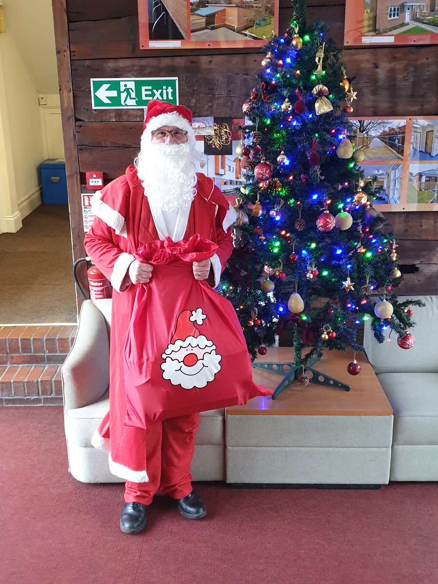 Santa made a visit to our office this afternoon distributing our Secret Santa presents  #Christmas #SecretSanta #festivefun