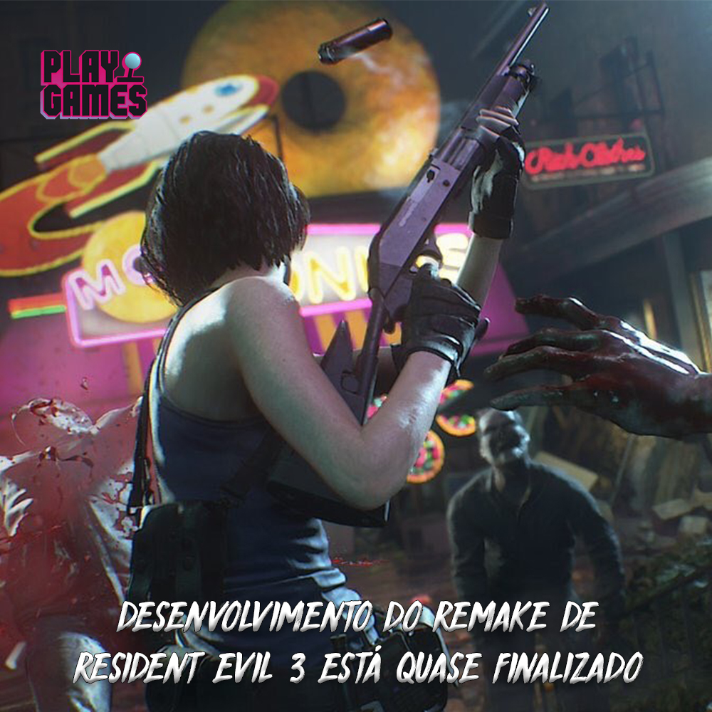 PlaygamesBras's tweet photo. Em entrevista à revista Famitsu, os produtores do remake de Resident Evil 3, Masao Kawada e Peter J. Fabiano, revelaram que o desenvolvimento do jogo está 90% pronto. Neste estágio, o game busca ajustes finais e polimento, afim de evitar bugs dentro da versão final do jogo. https://t.co/wecs1R50CZ