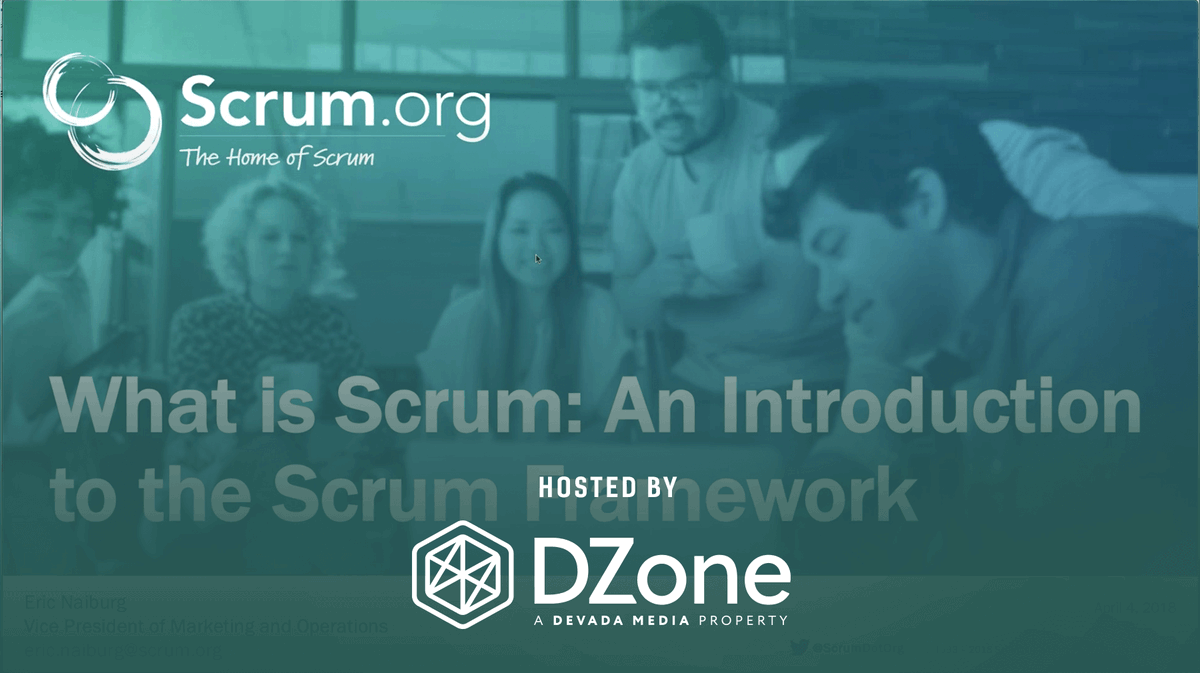 DZoneInc's tweet photo. [YouTube] This video provides an overview of the @scrum framework, a discussion of how Scrum enables #agility, and explores ways that empiricism can empower the #developers who use it. https://t.co/CKiEQqIDgV #DevelopersEnablingDevelopers https://t.co/IWFCDqFqxv