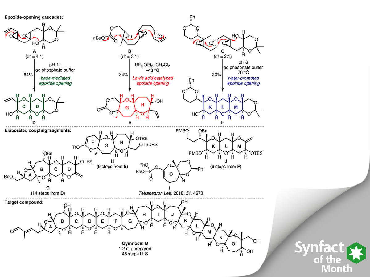 thiemechemistry's tweet photo. Are you familiar with Gymnocin B?🤔 It's the second-largest contiguous marine ladder #polyether isolated to date featuring 15 cyclic ether rings & 33 stereogenic centers - an exceptional synthetic challenge for Timothy Jamison & group ➡️ https://t.co/zNSwiZMne8
@ChemistryMIT https://t.co/A66PhgFCrk