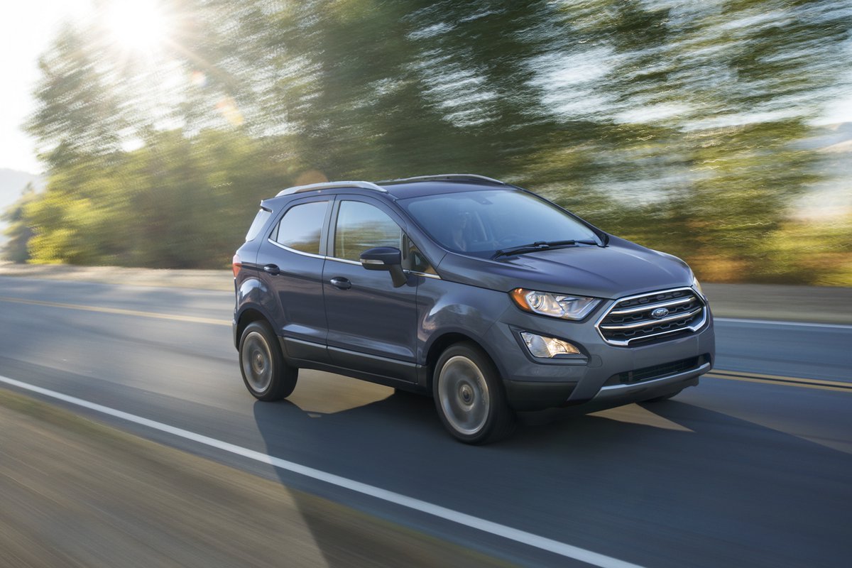 AutoServTilton's tweet photo. The EcoSport is designed to help you move freely. Its compact size and available Intelligent 4WD are perfect for maneuvering new terrains. No matter where you go, EcoSport comes prepared with a comfortable interior and intelligent tech. Find yours today. https://t.co/4sh4t1KiC6 https://t.co/R6RGiRCixt
