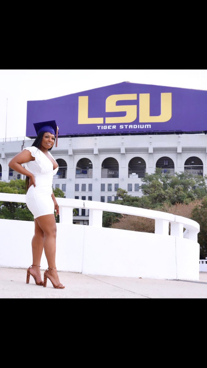 Don’t ever give up on your dreams! Forever LSU!🙌🏾👩🏾‍🎓💕Bachelors Degree in Communication Studies, 1 day away !💜💛#blackandeducated#blackandbeautiful#lsugrad#collegegrad#blackandproud#changinggenerations