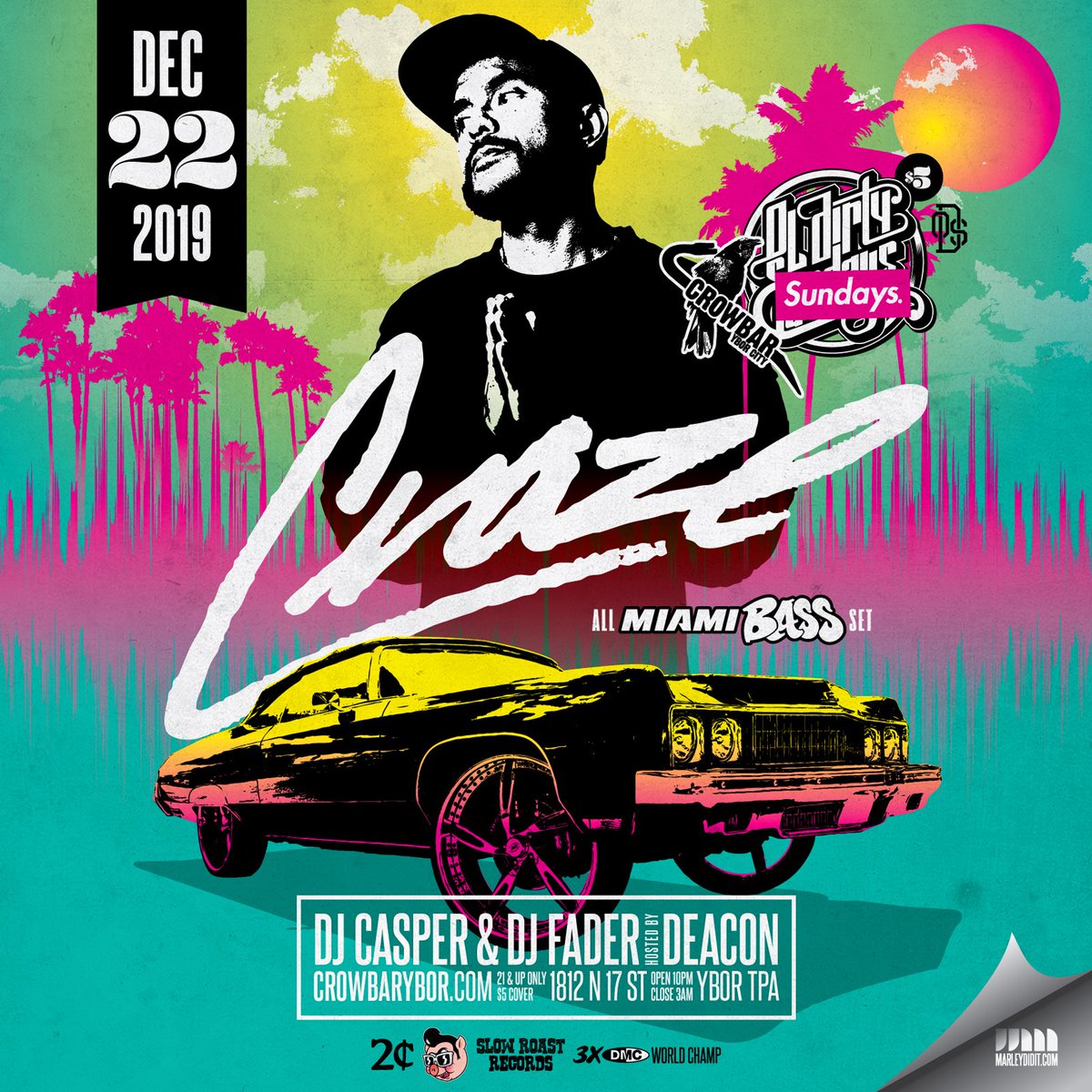 This Sunday night at <a href="/oldirtysundays/">oldirtysundays.com</a> - <a href="/CRAZEARONI/">CRAZE 🇳🇮❤️🇳🇮</a> doing an 🔊ALL MIAMI BASS set 🔊- A sure shot ODS not to be missed #sundayswillneverbethesame #oldirtysundays