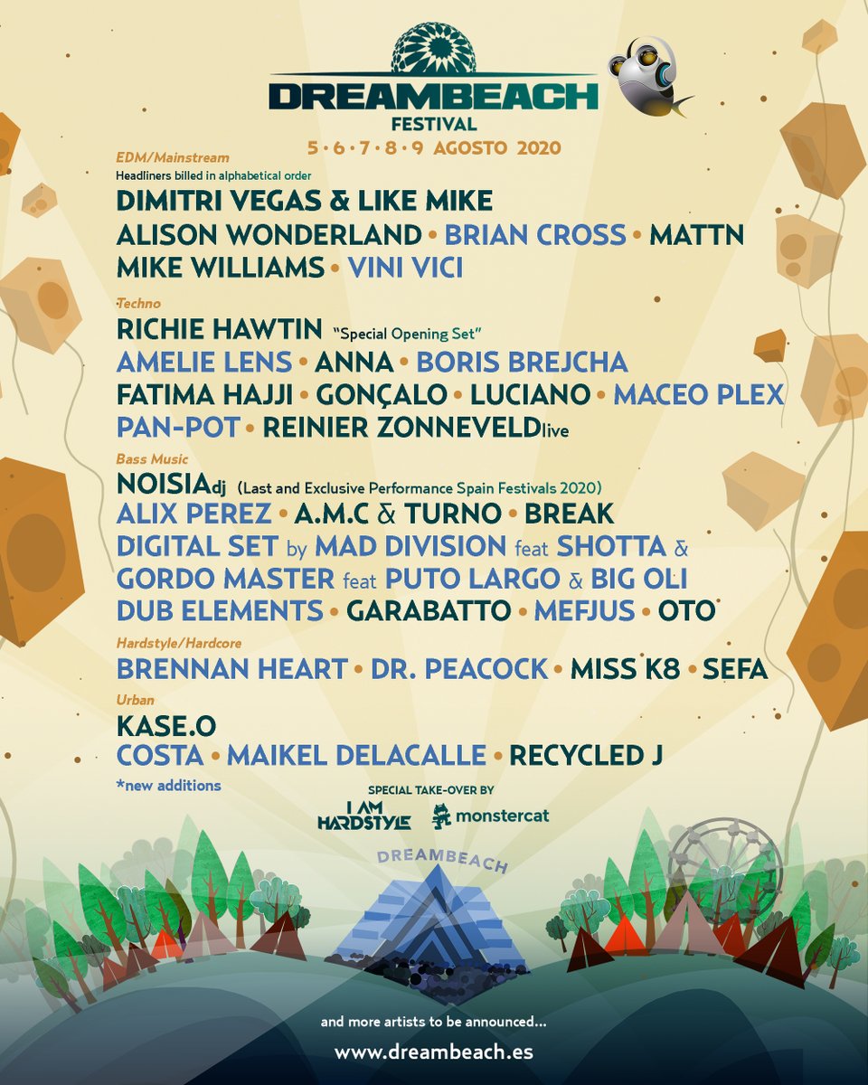 ¡SORTEO ABONO! ¡Aquí están las NUEVAS CONFIRMACIONES! 😍 
👉 RT y responde mencionando a tu mejor amigo. 

Para poder participar en el sorteo debéis ser seguidores de <a href="/DreambeachFest/">Dreambeach Festival</a> ¡Mucha suerte!