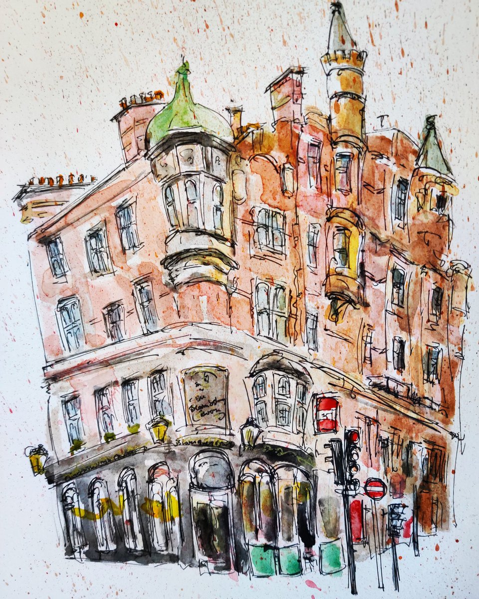 This is a very interesting pub in Bloomsbury, London. 
.
.
.
#london #Bloomsbury #pub  #shepherdsneame #beer #food #art #painting #watercolour #watercolor #architecture  #lovelondon #arqsketch historic #facade @YourLDN