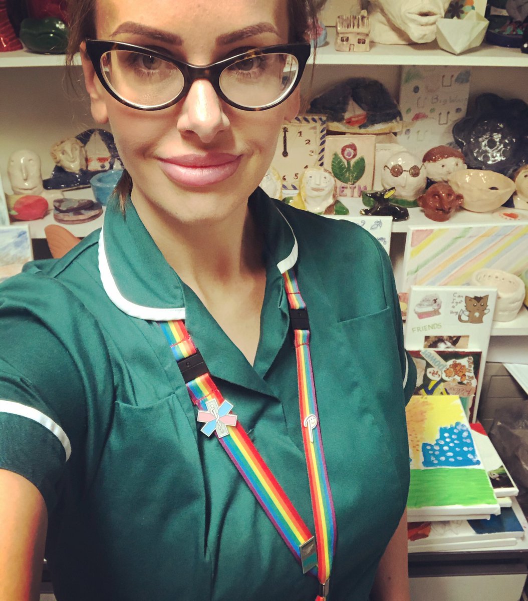 After some years Im back wearing #OT green today. A couple of us in @LeedsandYorkPFT are taking part in a national TV advert re different #alliedhealthprofessional roles in #NHS Its great that #mentalhealth #occupationaltherapists are being represented in this campaign 🤟🏻