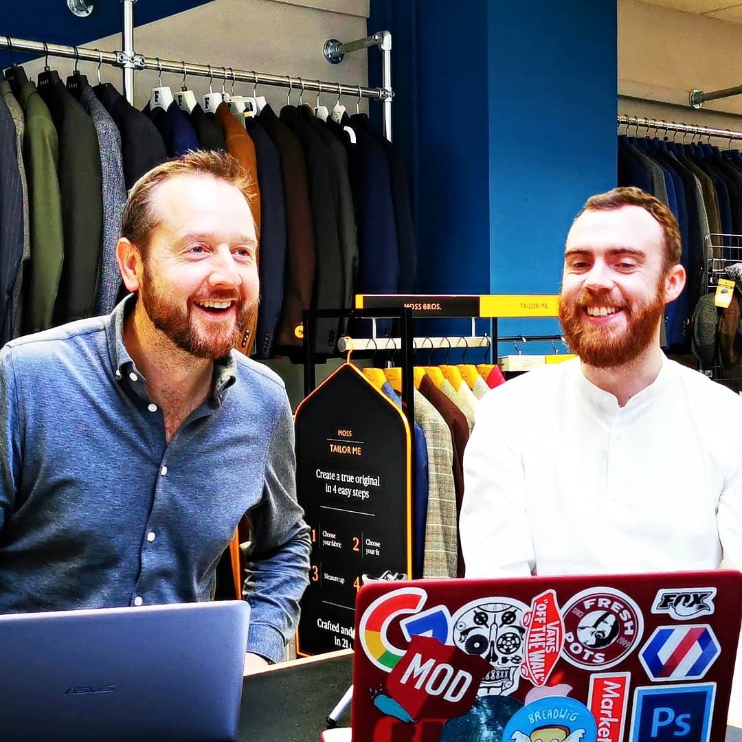 remarkablenet's tweet photo. Love a client visit! We also filmed a special #eCommerceCatchup episode today, chatting all things #ecommerce keep your eyes pealed early Jan 👀 🎥 @MossBros https://t.co/RIVKVI5KUT